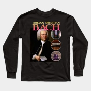 BACH RAP TEE Johann Sebastian Bach Cool Vintage Retro 90's Graphic Band T-Shirt Long Sleeve T-Shirt